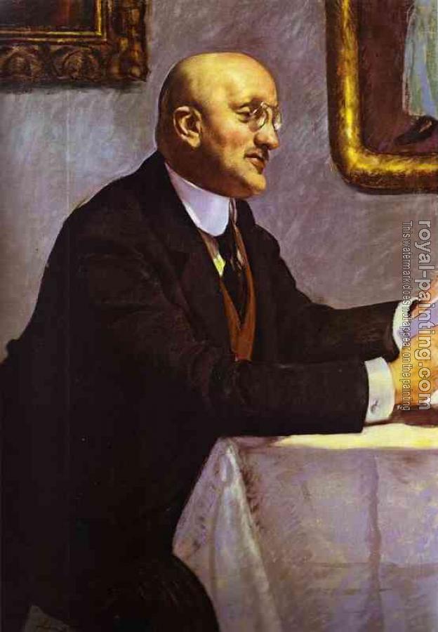 Boris Kustodiev : Portrait of the Artist Igor Grabar (1871-1960)